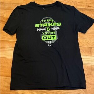 Under Armour Youth Boys Black T-Shirt